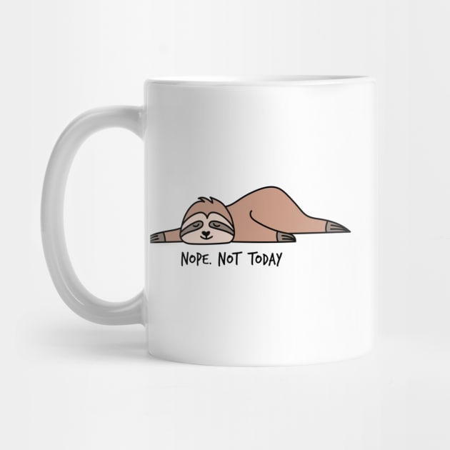 Nope. Not today, lazy sloth by beakraus